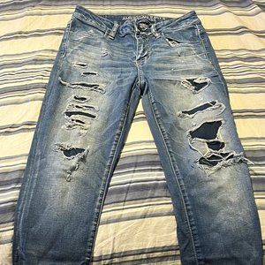 American Eagle Outfitters Hi-Rise Legging Crop Jeans